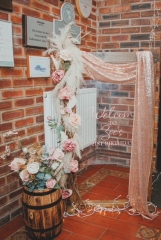 Horton Village Hall's Porch decorated for a 21st Birthday Party.